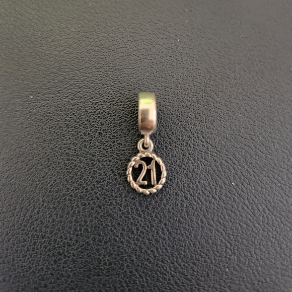 Pandora '21' Dangle Charm - Picture 1 of 1